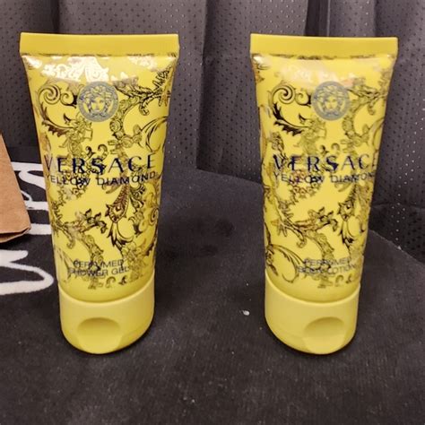 yellow versace logo dress|Versace yellow diamond body wash.